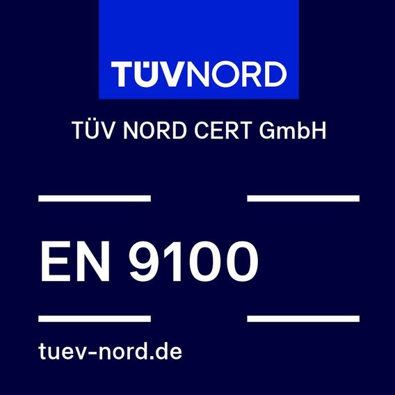Prüfzeichen EN 9100 Prüfzeichen EN 9100