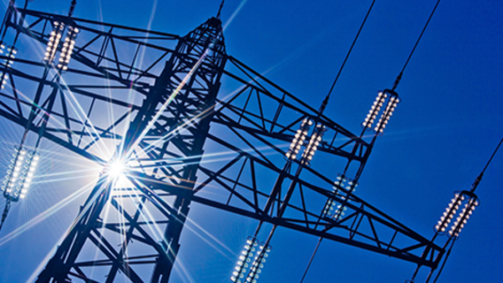 Symbolbild zum Energieeffizienzgesetz – EnEfG Energiemast - Symbolbild zum Energieeffizienzgesetz – EnEfG