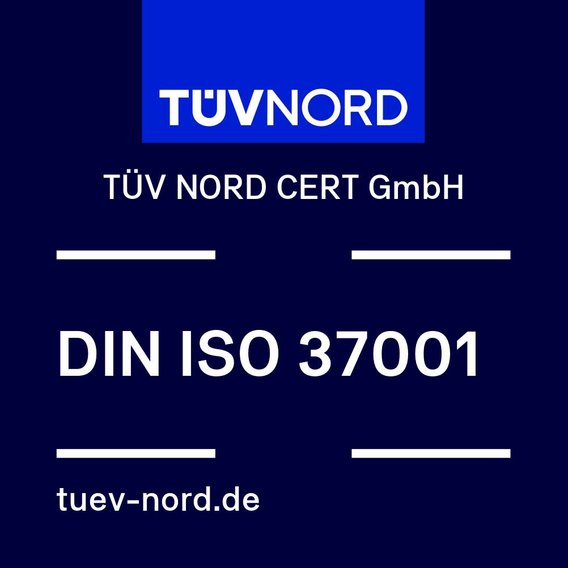 Prüfzeichen DIN ISO 37001 Prüfzeichen DIN ISO 37001