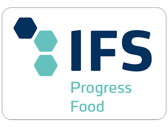 IFS Progress Food – Modernes Audit-Modell für sichere und qualitätsgeprüfte Lebensmittel IFS Progress Food Logo – Zertifizierung für Lebensmittelsicherheit und kontinuierliche Verbesserung