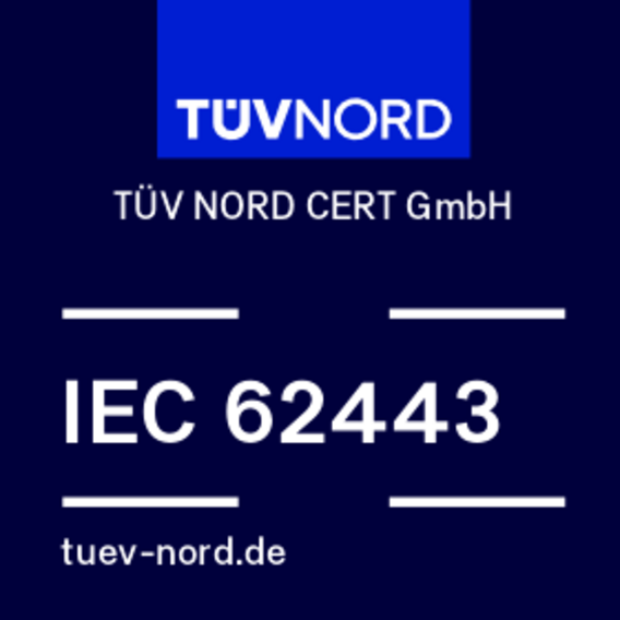 IEC 62443 test mark from TÜV NORD CERT GmbH