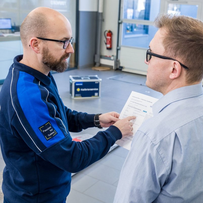 Order calibration online Besprechung der Kalibrierungsergebnisse im Kalibierlabor