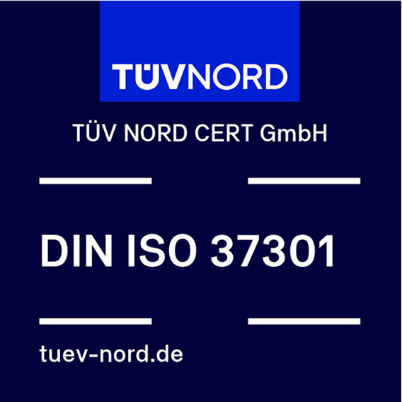 Prüfzeichen DIN ISO 37301 Prüfzeichen DIN ISO 37301