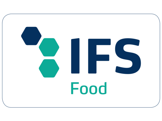 IFS Food Zertifizierung – Logo für geprüfte Lebensmittelsicherheit IFS Food Logo – Zertifizierung für Lebensmittelsicherheit und Qualität in der Lebensmittelproduktion